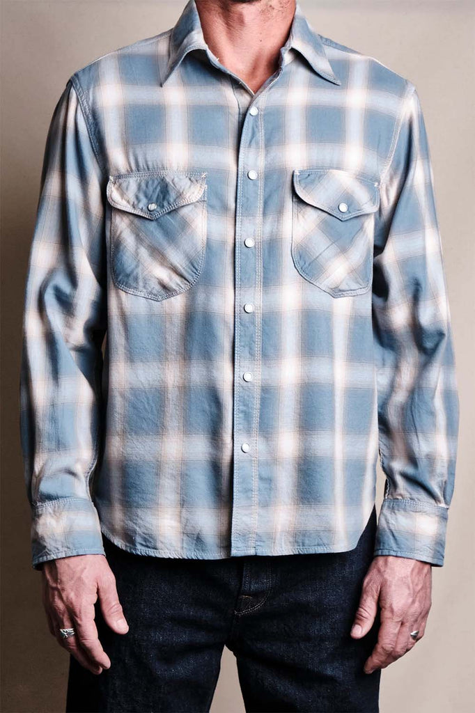 Freenote Cloth BODIE Clear Blue Plaid