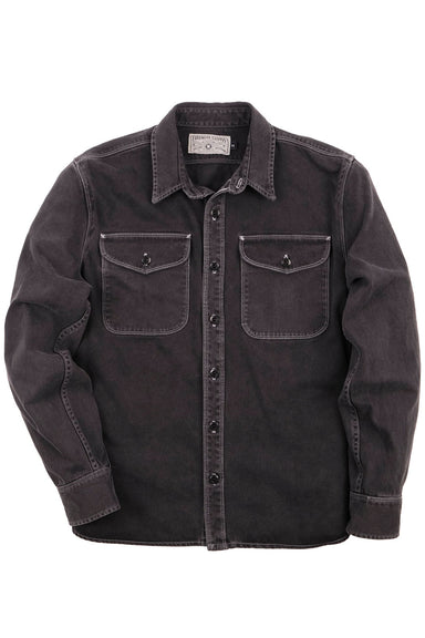 freenote cloth utility shirt charcoal flatlay