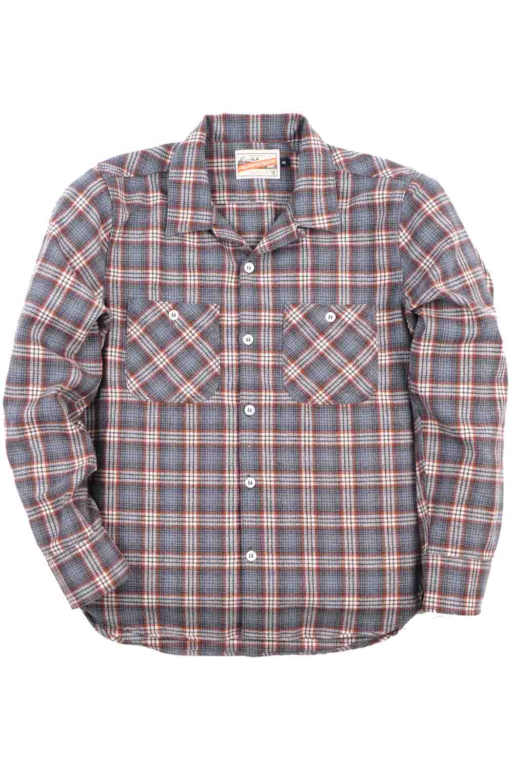 freenote dayton ls kodiak grey wool flatlay