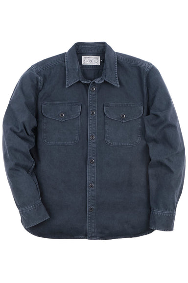 freenote utility shirt navy front