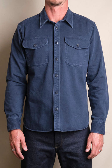 freenote utility shirt navy model