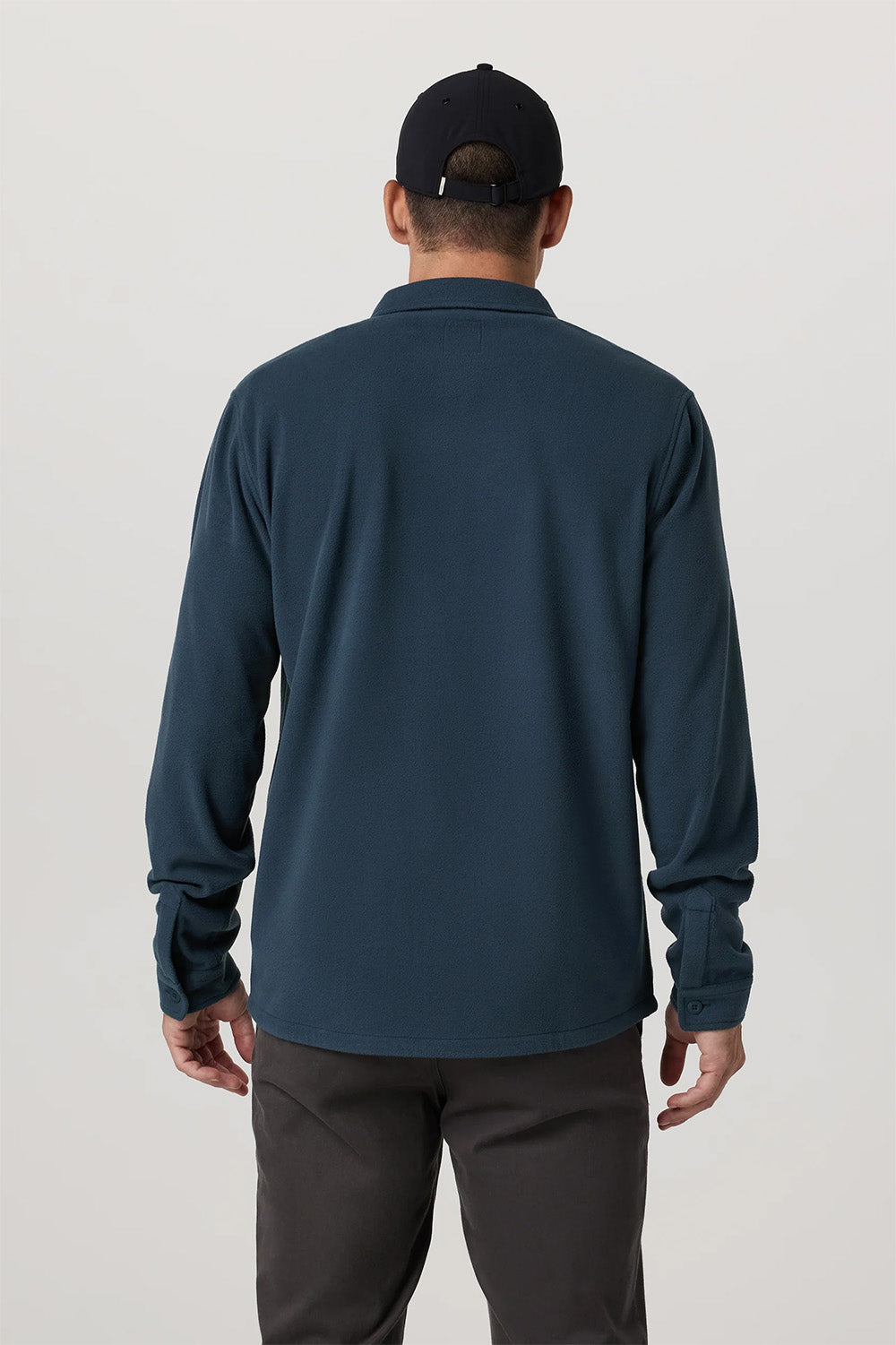 Vuori ASPEN SHIRT JACKET Ocean Blue Back
