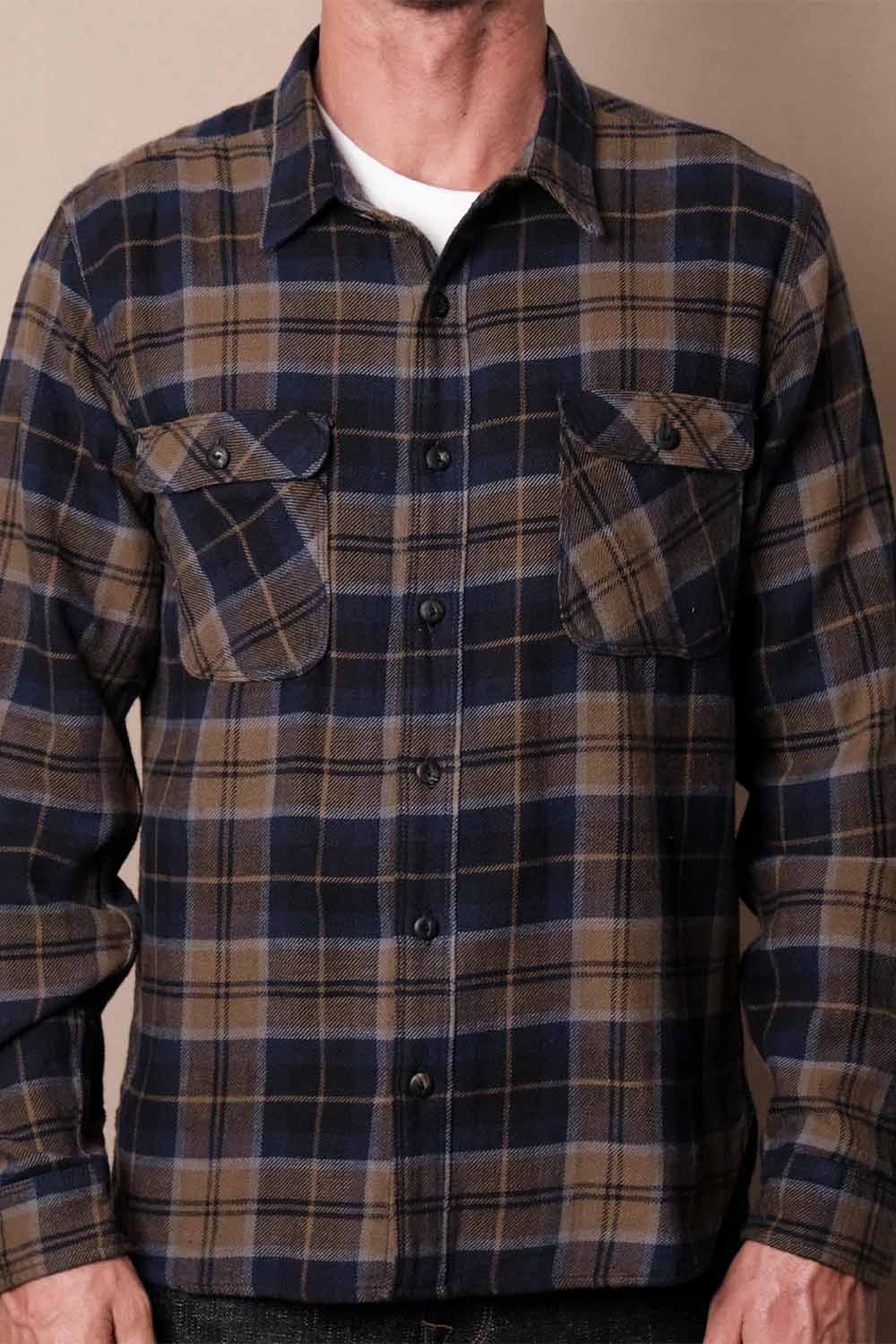 Freenote Cloth - Jepson - Blue Spruce - Model