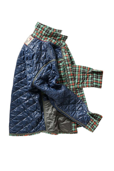 Relwen - Qltd Flannel Shirtjacket - Green Multi - Inside