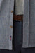 Faherty Legend Sweater Shirt in Navy Cream Pincheck — Detail buttons view