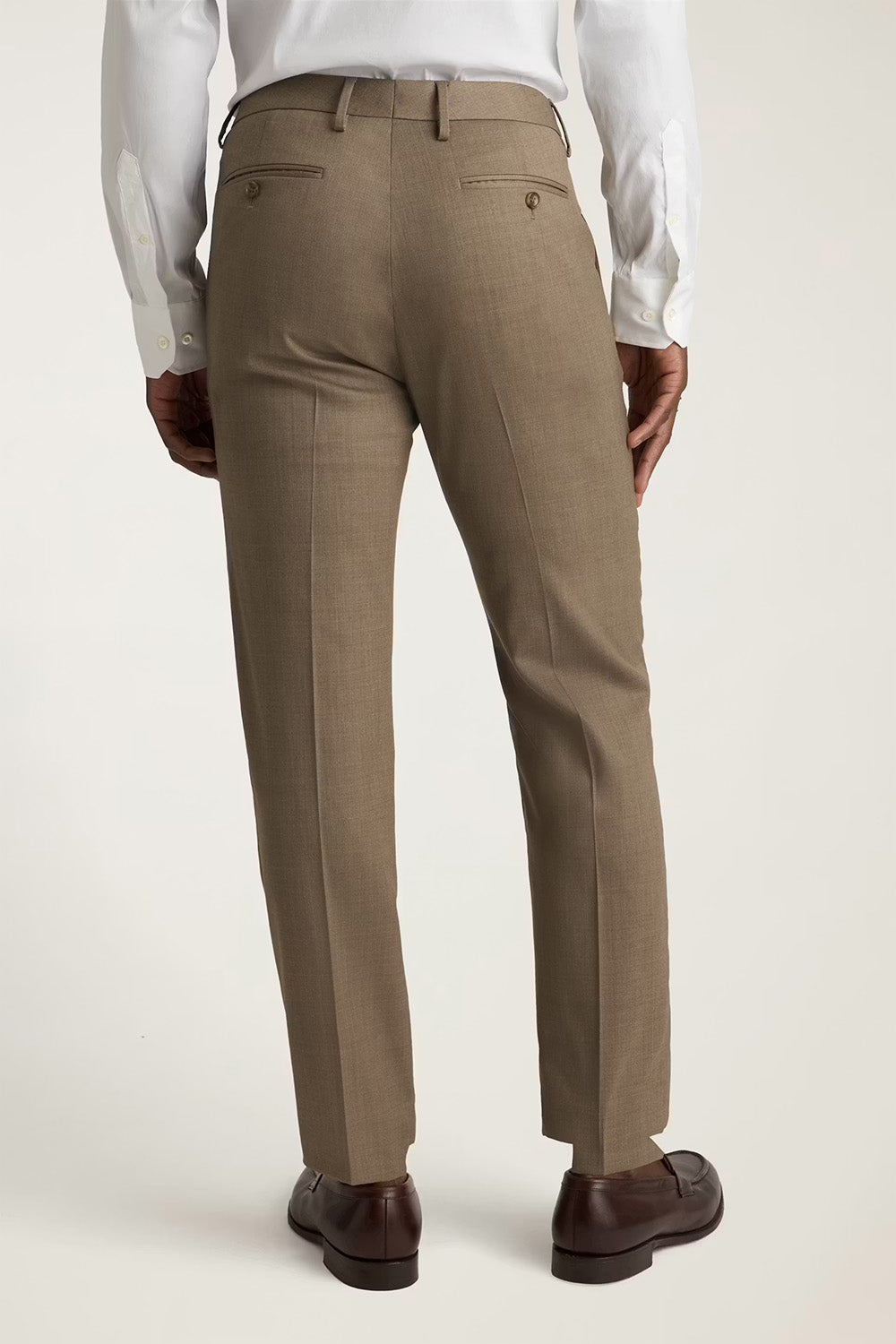 Bonobos - Jetsetter Slim Wool Pant - Tan - Back