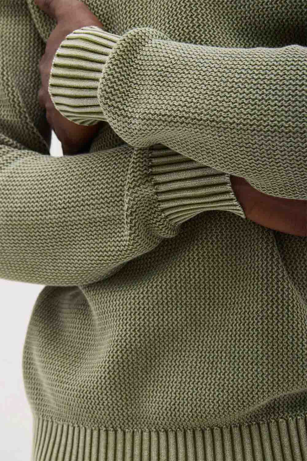 Richer Poorer - Dune Sweater - Cypress - Detail