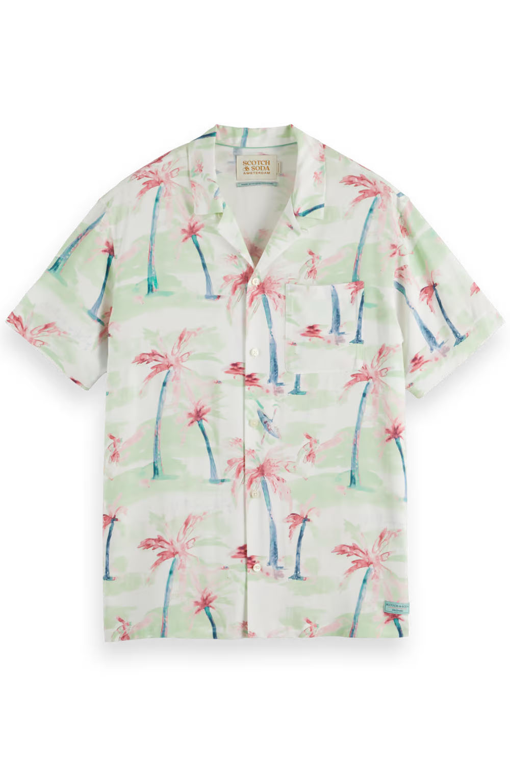 Scotch & Soda - Allover Printed Viscose SS - Palmtree Hawaii - Front