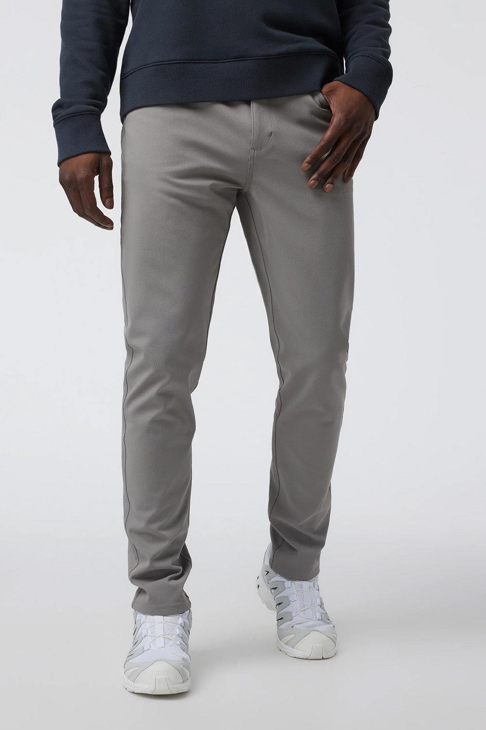 Vuori - Meta Twill Pant - Shiitake - Front