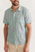 Marine Layer - Stretch Selvage Shirt - Teal Palm - Front