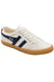 gola varsity plimsolls off white navy deep red gum profile