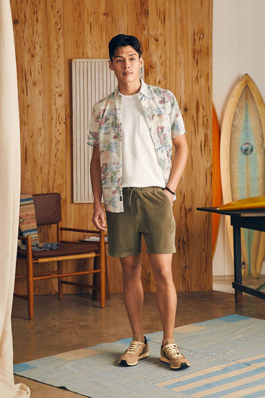 Faherty - Drawstring Cord Short - Surplus Olive