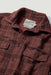 Grayers - Brawny Loopweave Shirt Jacket - Maroon - Detail Collar
