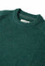 grayers collegiate sweater crew bottle green detail