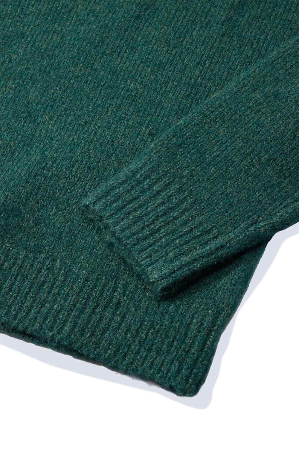 grayers collegiate sweater crew bottle green hem