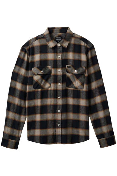 Brixton - Bowery Flannel - Black/Cream - Flatlay