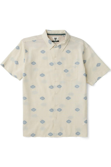 Vissla Cabo Nights Shirt in Vintage White — Front flatlay view
