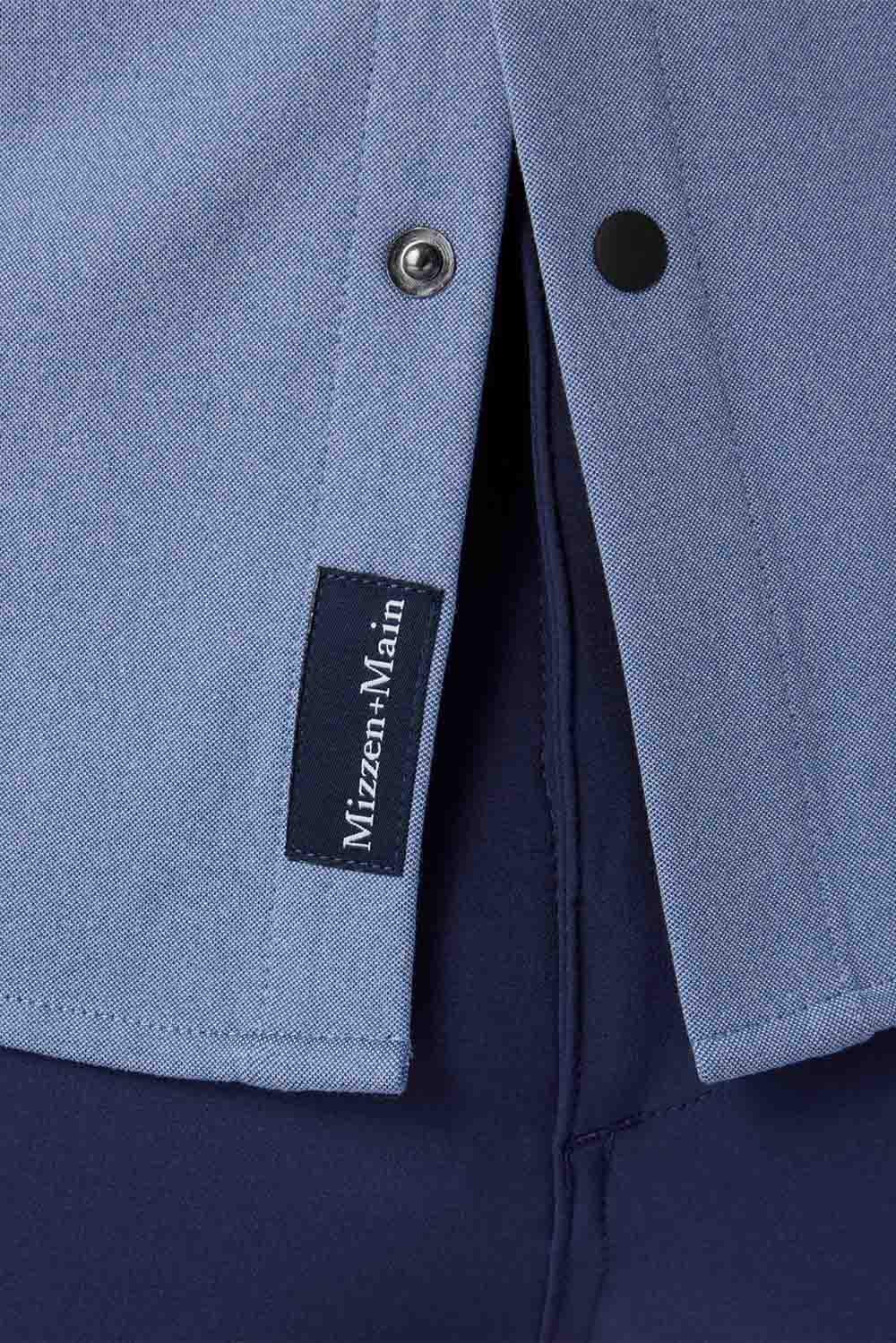 Mizzen + Main - Nolan LS - Coastal Fjord Heather - Detail