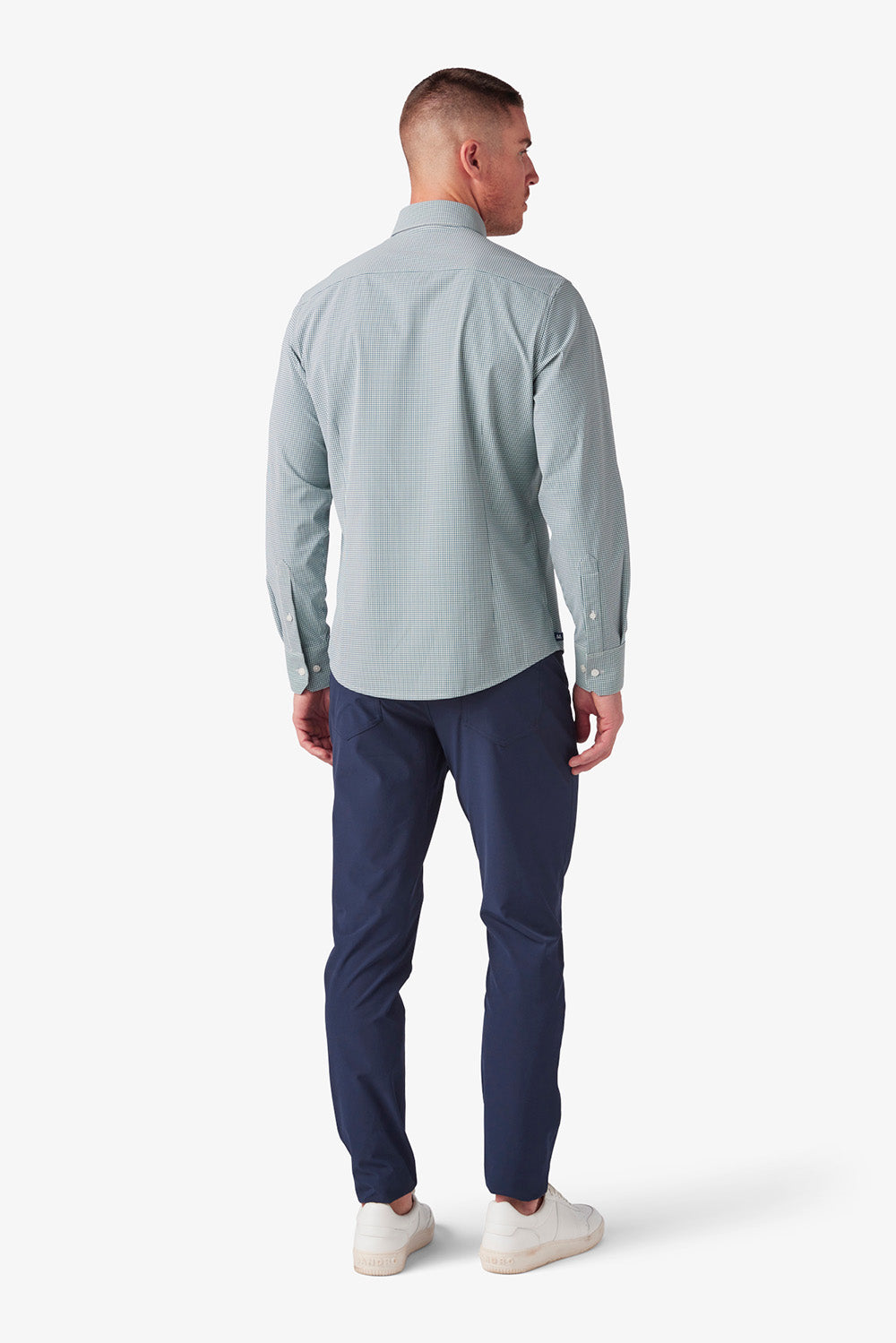 Mizzen + Main - Leeward LS - Balsam Stratford Check - Back