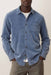 Marine Layer Lightweight Corduroy Shirt in Indigo — Front view