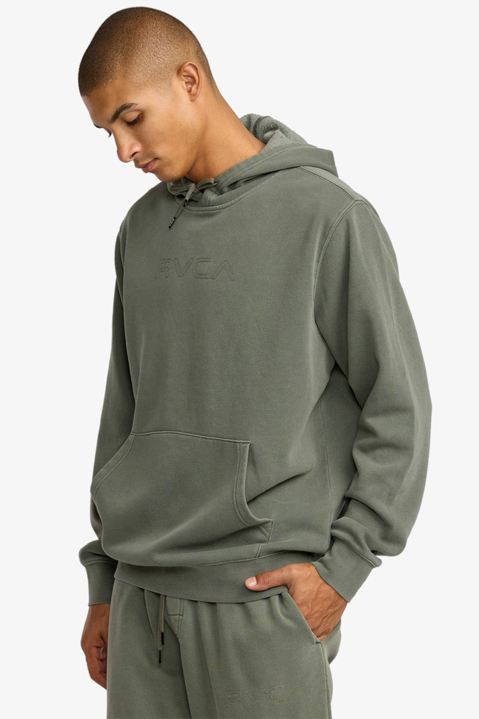 RVCA PTC Hoodie 2 Sage Leaf Side