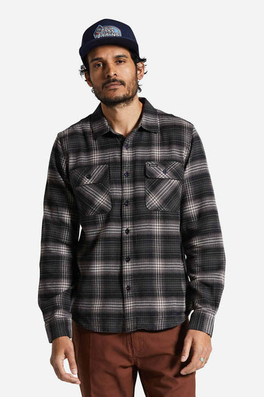 Brixton - Bowery LW Ultra Flannel - Charcoal/Black - Front