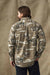 Filson Field Flannel Shirt in Marsh Olive Print — Back view