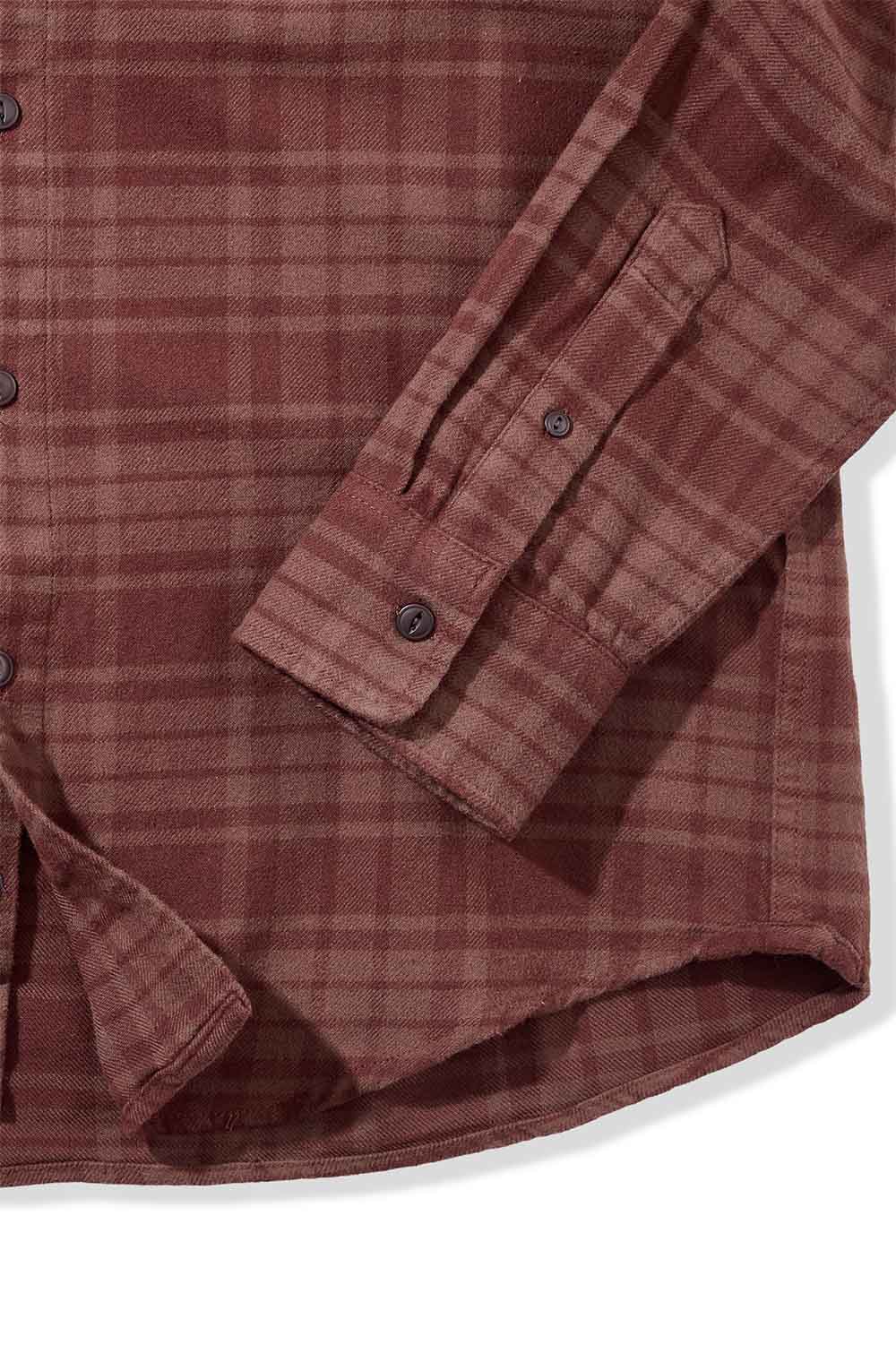 Grayers - Jaspe MW Flannel - Root Beer - Detail