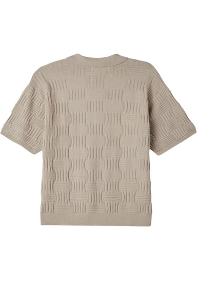 Obey - Alfred Polo Sweater - Silver Grey - Back