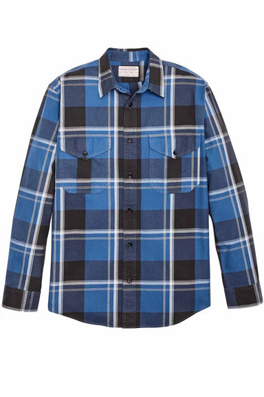 Filson - Light Weight Alaskan Guide Shirt - Blue/Black/White Plaid - Front