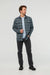 Duer Performance Flannel Overshirt in Marine Plaid — Lifestyle view