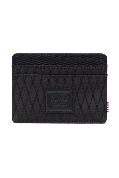 Herschel Supply Co. - Charlie Cardholder - Black Diamond/Black - Front
