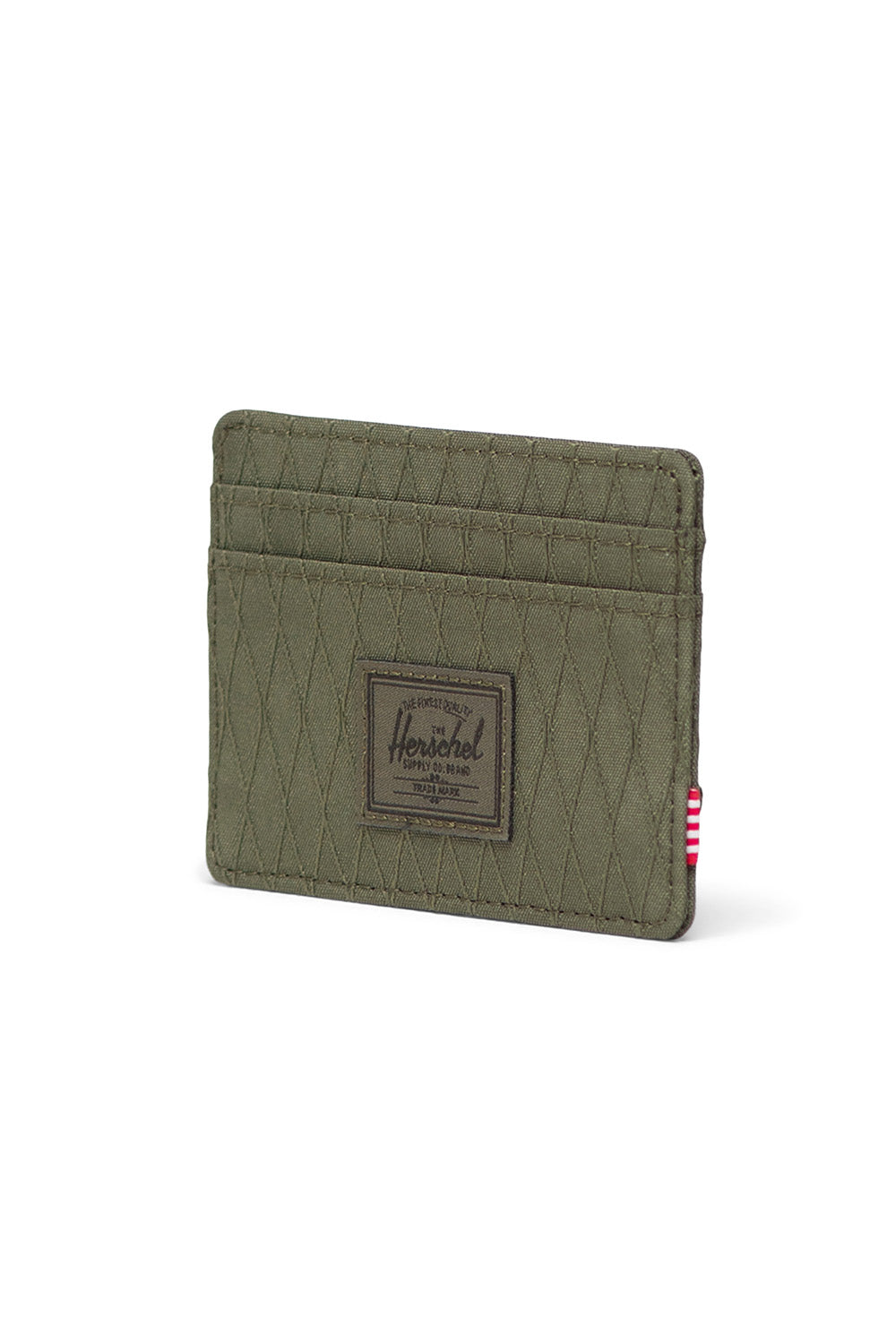 Herschel Supply Co. - Charlie Cardholder - Ivy Green Diamond - Angle