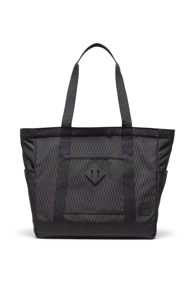 herschel heritage tote black diamond/black front