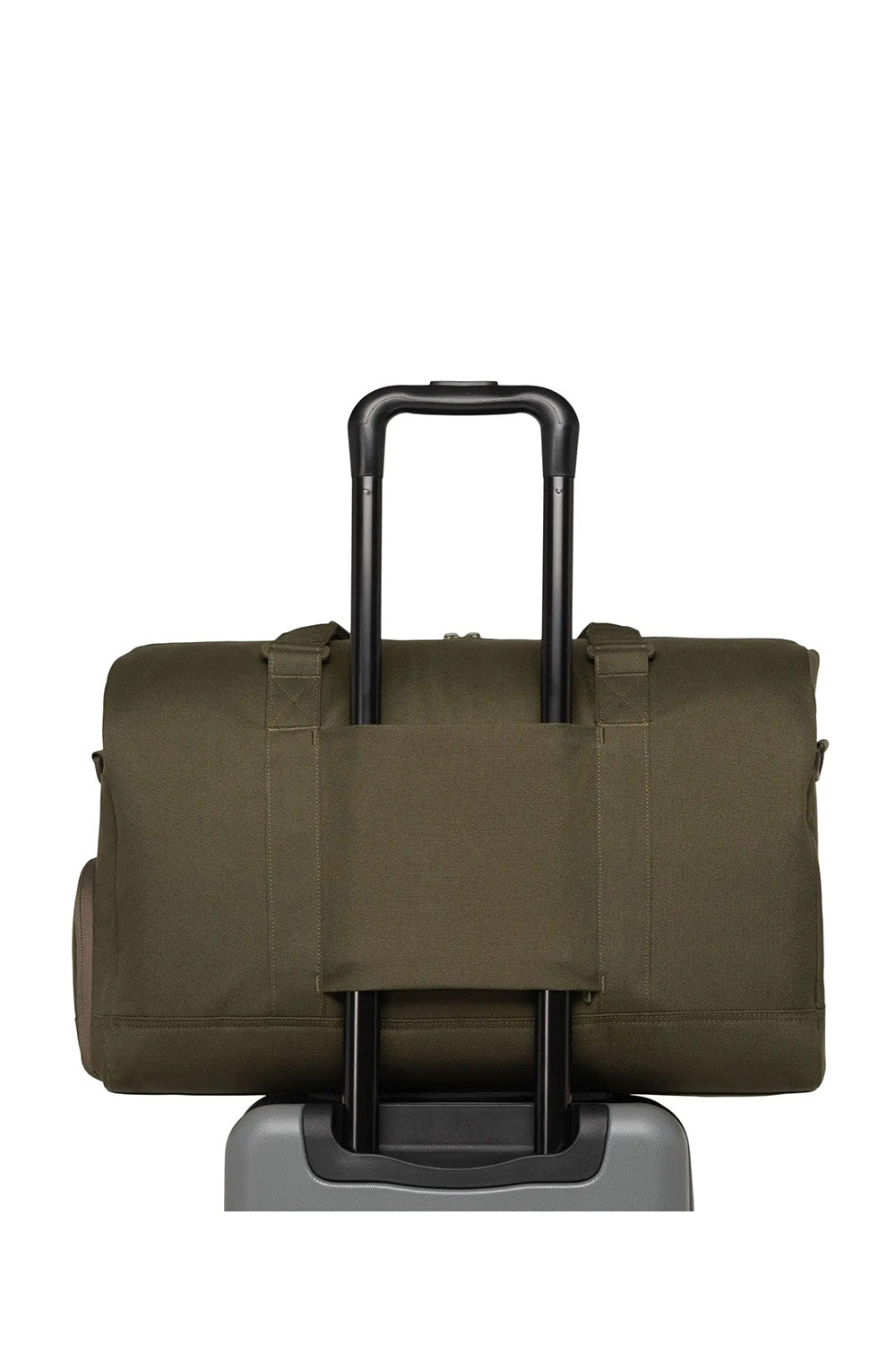 herschel novel duffle tech ivy green tonal luggage strap