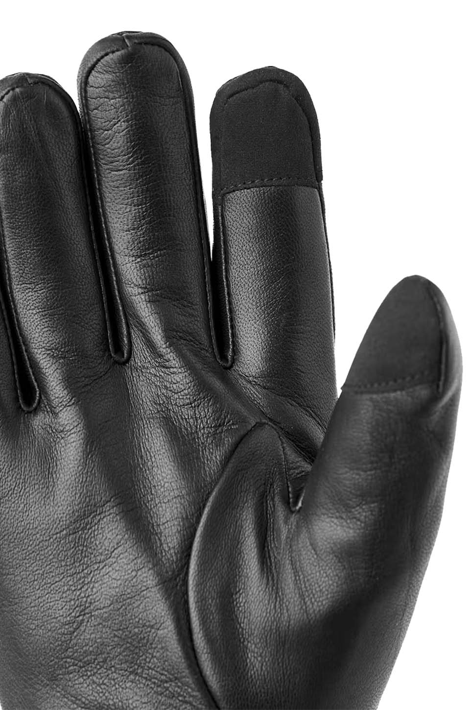 Hestra - John Glove - Black - Finger Detail View