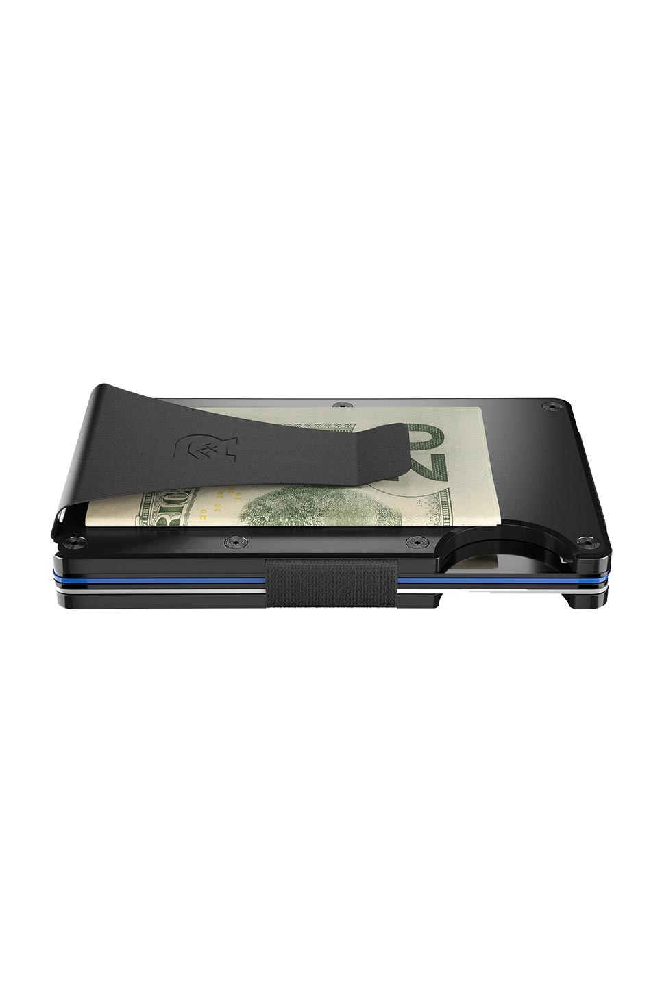 Ridge Wallet - Aluminum - Money Clip - Black