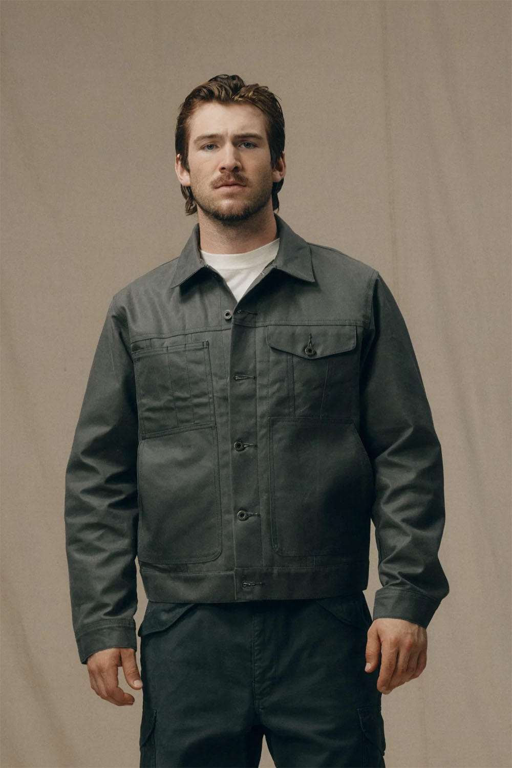 Filson SHORT LINED CRUISER Castor Gray Front