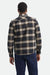 Brixton - Bowery Flannel - Black/Cream - Model Back