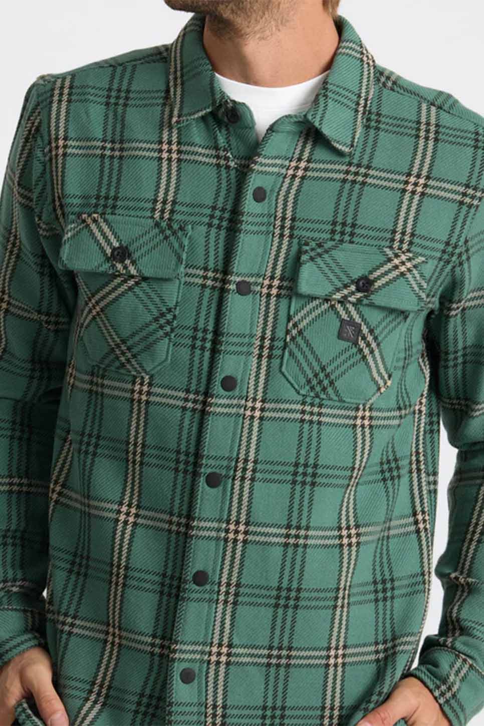 Roark - Nordsman Cotton LS - Slate Green - Detail