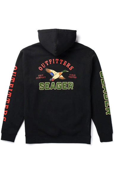 Seager Outfitters Hoodie in Black — Back view
