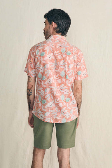 Faherty - SS Breeze Shirt - Ginger Floral - Back