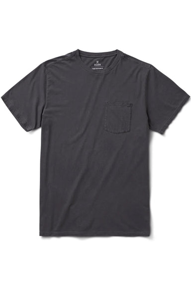 Roark Revival Made To Fade Tee in Washed Black — Flatlay view