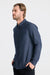 Roark Revival Scholar LS in Mid Indigo — Profile view