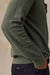 Faherty Sunwashed Sweater Polo in Mountain Green — Profile view