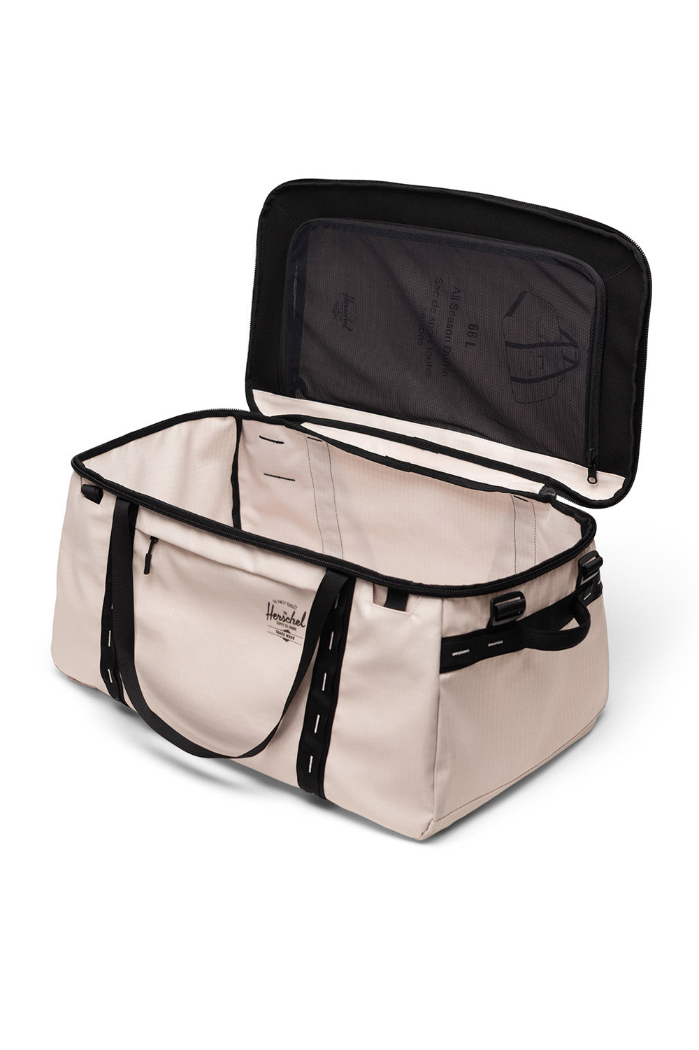 Herschel ALL SEASON DUFFLE 66L Moonbeam/Black Inside