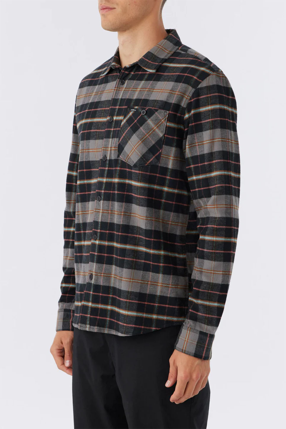 O'Neill - Redmond Stretch Flannel - Black - Side