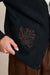 Rhythm - Heritage Bloom Cardigan - Midnight - Model Detail