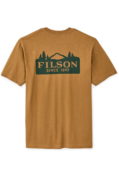 Filson FRONTIER LOGO T-SHIRT Golden Tan Back