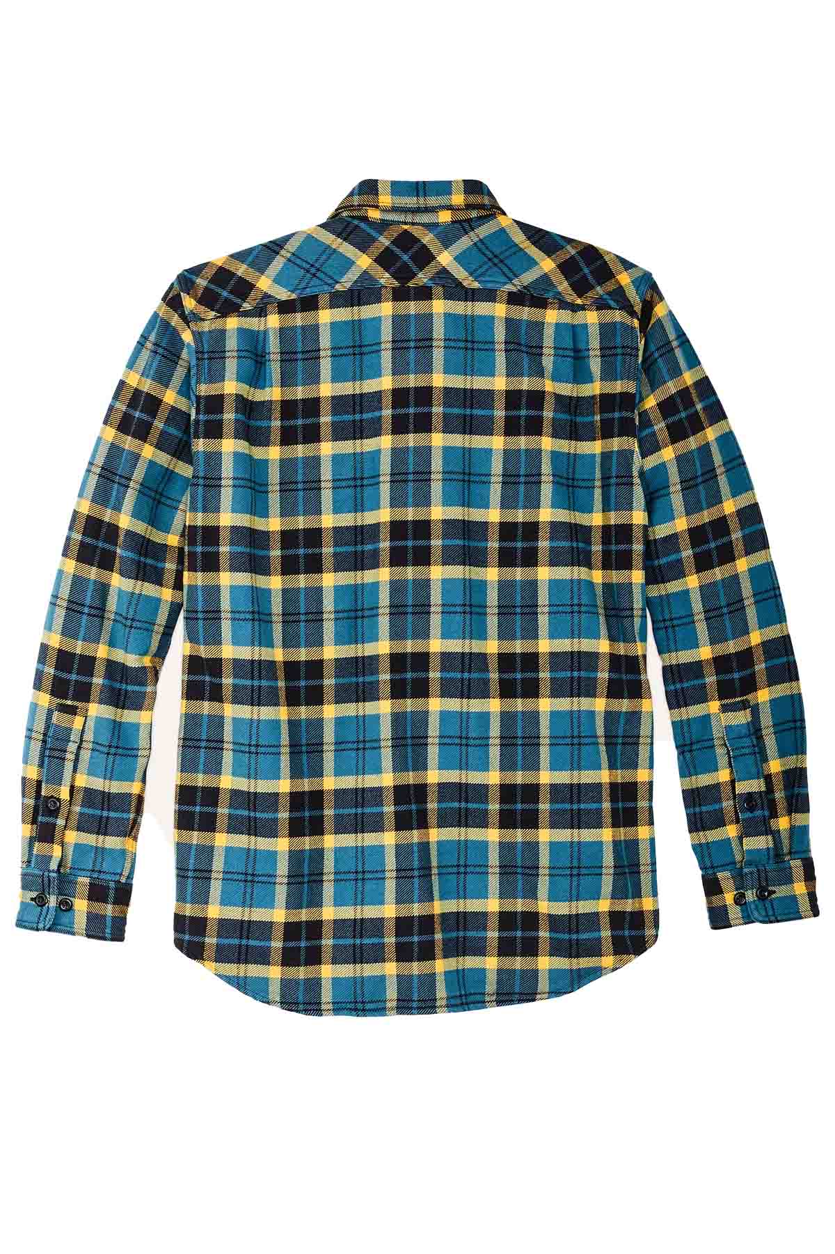 Filson - Vintage Flannel Workshirt - Blue Ash Gold Plaid - Back